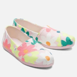 TOMS Women's Alpargata Pumps - Chalky Pink Retro Floral -Cheap Stepwise Footwear Store 13624786 1404964631556053