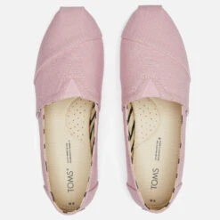 TOMS Women's Alpargata Vegan Canvas Pumps - Chalk Pink Heritage -Cheap Stepwise Footwear Store 13624800 6094961759545878