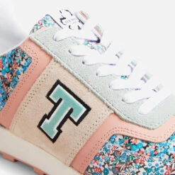 Ted Baker Tynnah Running Style Floral Leather Trainers -Cheap Stepwise Footwear Store 13636696 8424974937483746