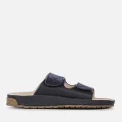 EMU Australia Women's Baza Leather Double Strap Sandals - Black