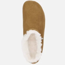 EMU Australia Women's Currawang Suede/Sheepskin Mules - Chestnut -Cheap Stepwise Footwear Store 13642068 1824958872815327