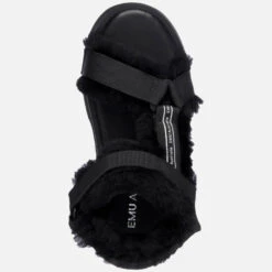 EMU Australia Women's Raven Sheepskin Sandals - Black -Cheap Stepwise Footwear Store 13642082 6724958873933862