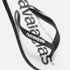 Havaianas Boys Logo Mania Flip Flops - Black/Black -Cheap Stepwise Footwear Store 13651555 1844964319018153
