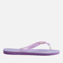 Havaianas Women's Slim Glitter Flourish Flip Flops - Purple -Cheap Stepwise Footwear Store 13664862 1015047543535352