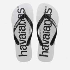 Havaianas Men's Top Logomania Flip Flops - Black/Black
