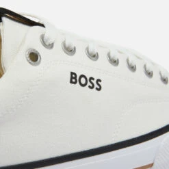 BOSS Men's Aiden Tennis Trainers - White -Cheap Stepwise Footwear Store 13701180 3104973117019669