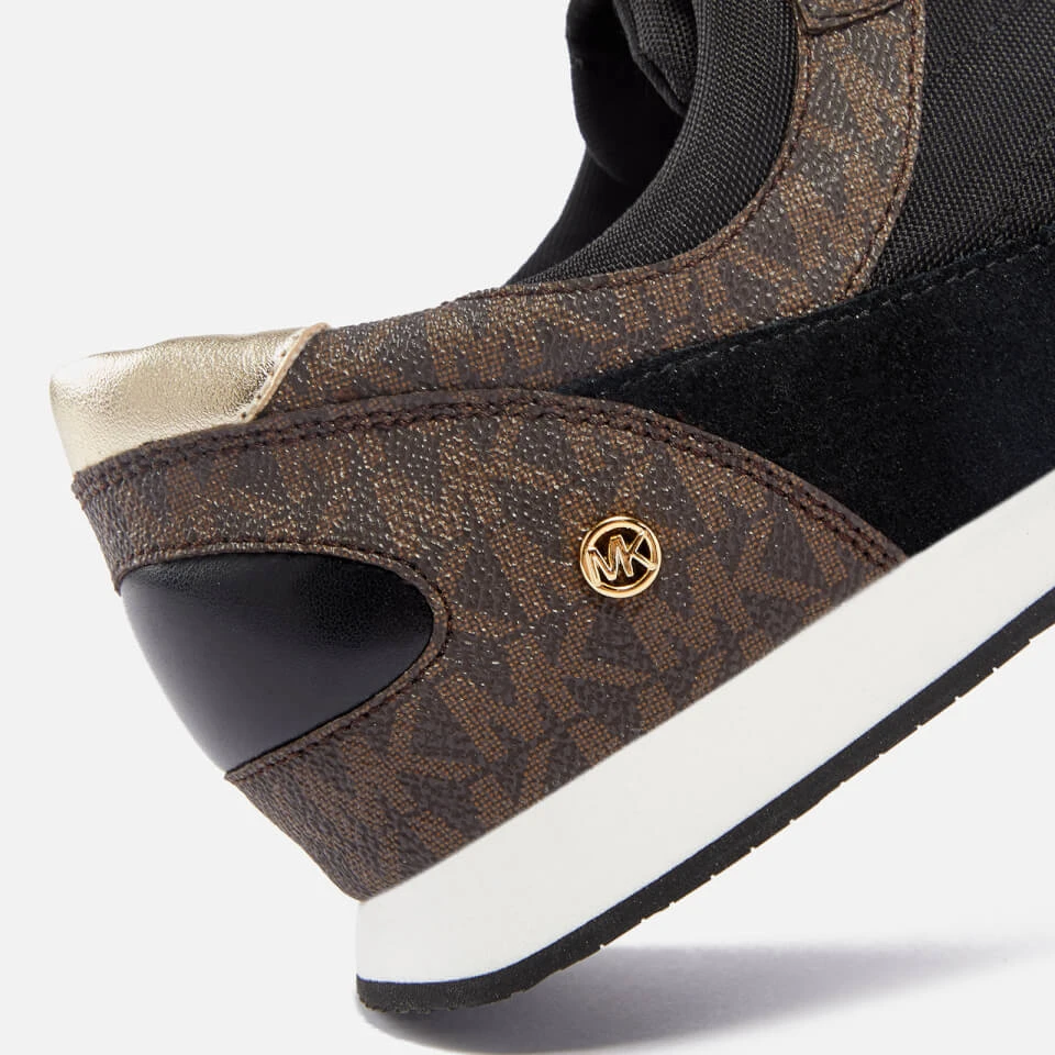 MICHAEL Michael Kors Michael Kors Callan Coated Canvas Trainers 4 MICHAEL Michael Kors Michael Kors Callan Coated Canvas Trainers - Image 4