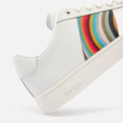 Paul Smith Lapin Grosgrain-Trimmed Leather Trainers -Cheap Stepwise Footwear Store 13740590 6454983781415820