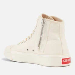 KENZO School Logo-Embroidered High-Top Trainers -Cheap Stepwise Footwear Store 13760054 4614991830494579
