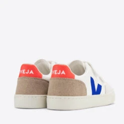 VEJA Kids' V-12 Leather And Vegan Suede Trainers -Cheap Stepwise Footwear Store 13798906 1594985568504552