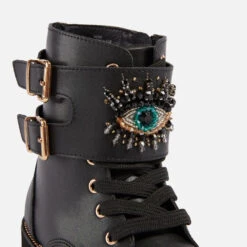 Kurt Geiger London Kids’ Mini Sutton Leather Boots -Cheap Stepwise Footwear Store 13807667 1165001656581092