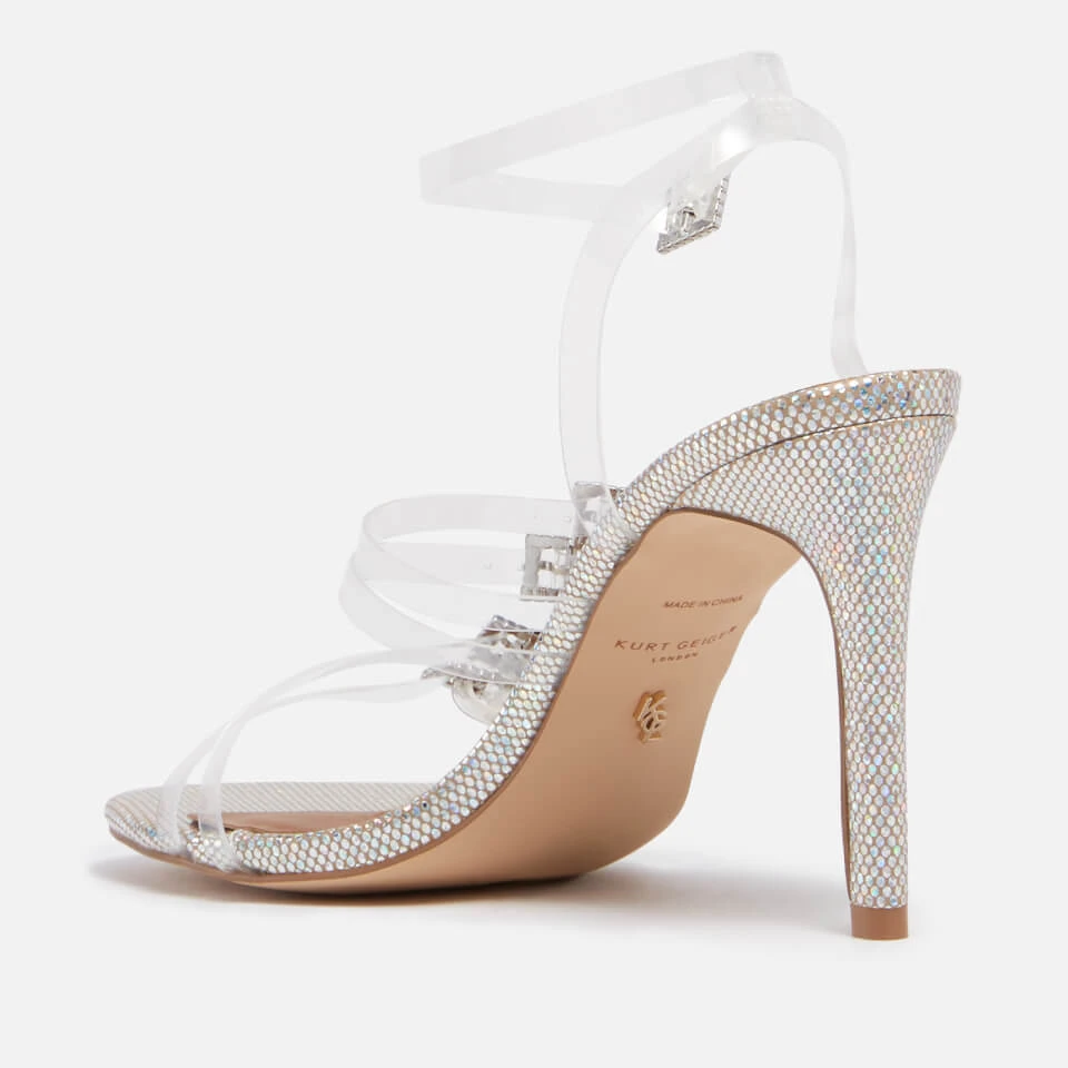 Kurt Geiger London Women's Pierra Vinyl Heeled Sandals - Metal Comb 2 Kurt Geiger London Women's Pierra Vinyl Heeled Sandals - Metal Comb - Image 2