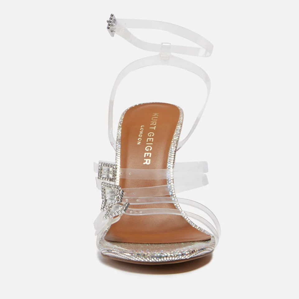 Kurt Geiger London Women's Pierra Vinyl Heeled Sandals - Metal Comb 3 Kurt Geiger London Women's Pierra Vinyl Heeled Sandals - Metal Comb - Image 3