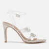 Kurt Geiger London Women's Pierra Vinyl Heeled Sandals - Metal Comb