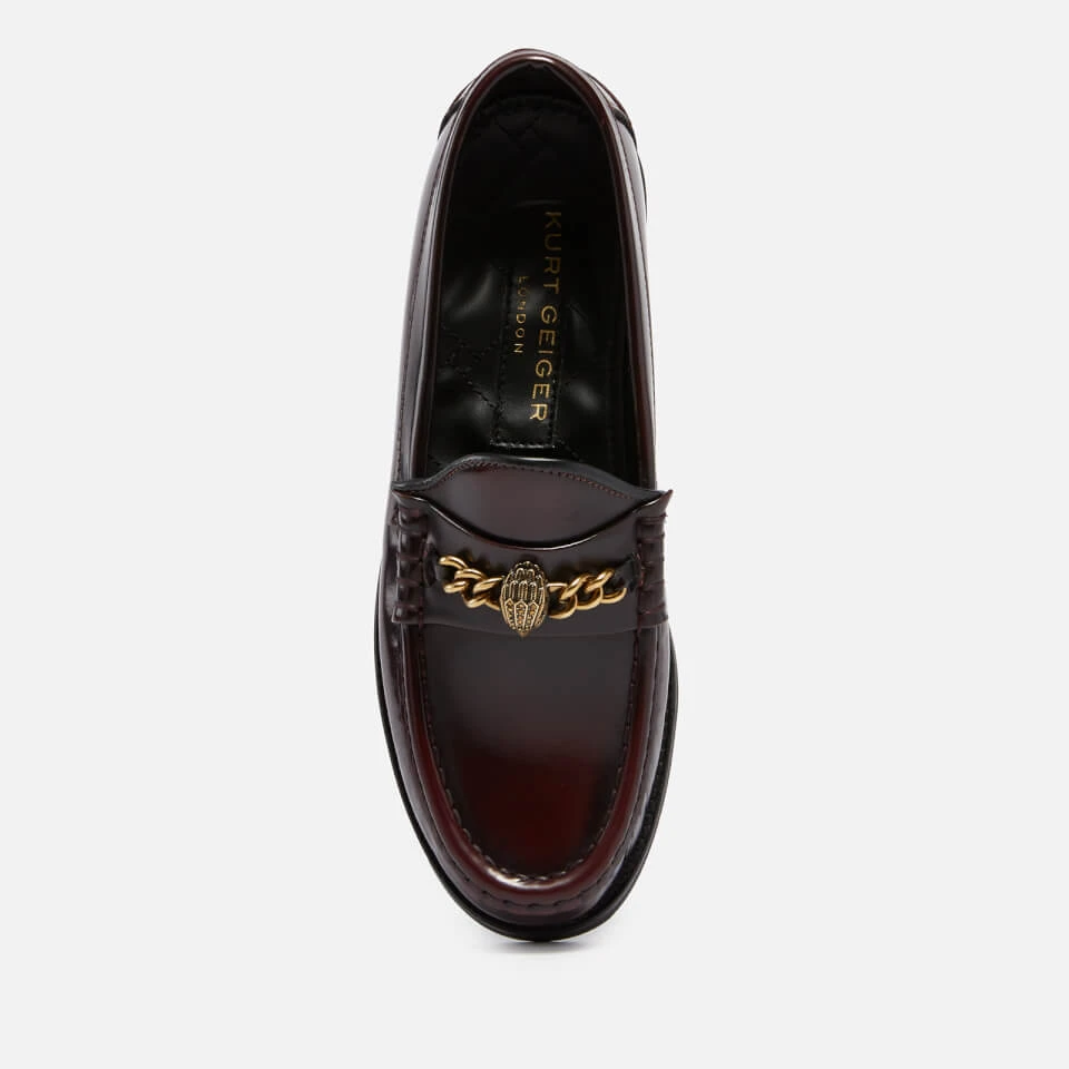 Kurt Geiger London Women's Chelsea Leather Loafers - Wine 3 Kurt Geiger London Women's Chelsea Leather Loafers - Wine - Image 3