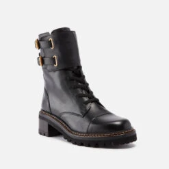 See By Chloé Mallory Leather Lace Up Boots