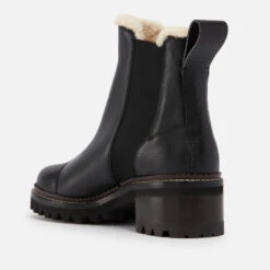 See By Chloé Women’s Mallory Leather Chelsea Boots -Cheap Stepwise Footwear Store 13831765 2585049127296420