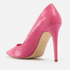 Dune Amaretto Python-Effect Faux Leather Heeled Pumps -Cheap Stepwise Footwear Store 13832626 1734987977003579