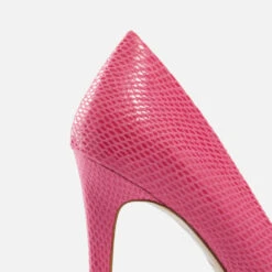 Dune Amaretto Python-Effect Faux Leather Heeled Pumps -Cheap Stepwise Footwear Store 13832626 7734987977053400