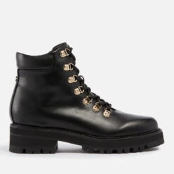 Guess Issay Leather Hiking-Style Boots