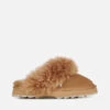 EMU Australia Jolie Sharky Curly Suede And Sheepskin Slippers