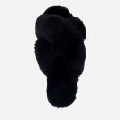 EMU Australia Mayberry Sheepskin Cross-Front Slippers -Cheap Stepwise Footwear Store 13844605 1644998035088228