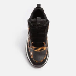 Kurt Geiger London Leopard Leather And Mesh Trainers -Cheap Stepwise Footwear Store 13846173 1295001657145530