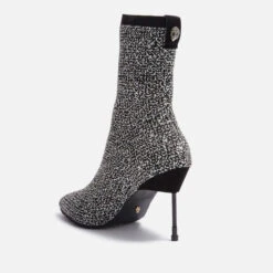 Kurt Geiger London Barbican Embellished Knit Heeled Boots -Cheap Stepwise Footwear Store 13846252 1945005256816166