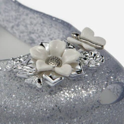 Mini Melissa Kids’ Ultragirl Flower Melflex® Ballet Pumps -Cheap Stepwise Footwear Store 13859360 1254976263656339