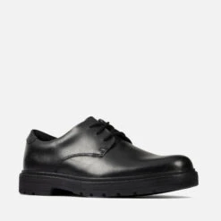 Clarks Youth Loxham Leather Derby Shoes -Cheap Stepwise Footwear Store 13859722 1064985799506175