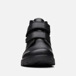 Clarks Kids' Heath Leather Velcro Boots -Cheap Stepwise Footwear Store 13859728 9024985799769599