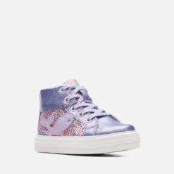 Clarks Toddler Nova City Leather High-Top Trainers -Cheap Stepwise Footwear Store 13860003 1764986067242540