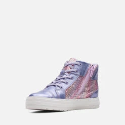 Clarks Kids' Nova City High Top Leather Trainers -Cheap Stepwise Footwear Store 13860008 9374986067892904