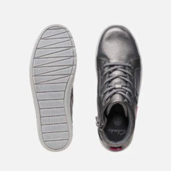 Clarks Youth Nova City Leather High-Top Trainers -Cheap Stepwise Footwear Store 13860026 7494986068734650