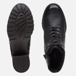 Clarks Clarkwell Heeled Leather Boots -Cheap Stepwise Footwear Store 13873479 3894996686326079