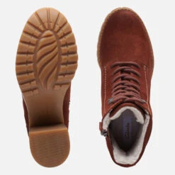 Clarks Clarkwell Suede Heeled Boots -Cheap Stepwise Footwear Store 13873486 1704996686735453