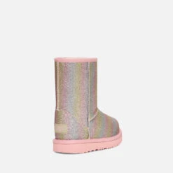 UGG Kids’ Classic II Glittered Faux Suede And Faux Shearling Boots -Cheap Stepwise Footwear Store 13884433 4954981927695900