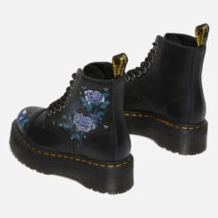 Dr. Martens Women's Sinclair Floral-Embroidered Leather Ankle Boots -Cheap Stepwise Footwear Store 13887441 1775020024182597