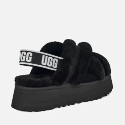 UGG Disco Cross Suede And Sheepskin Slipper Sliders -Cheap Stepwise Footwear Store 13897281 2094978546691736