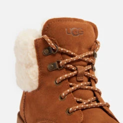 UGG Romely Heritage Shearling-Trimmed Suede Ankle Boots -Cheap Stepwise Footwear Store 13897463 4924995473498820