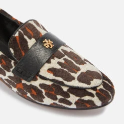 Tory Burch Leopard Print Leather And Velvet Ballet Shoes -Cheap Stepwise Footwear Store 13903469 1334997205840474