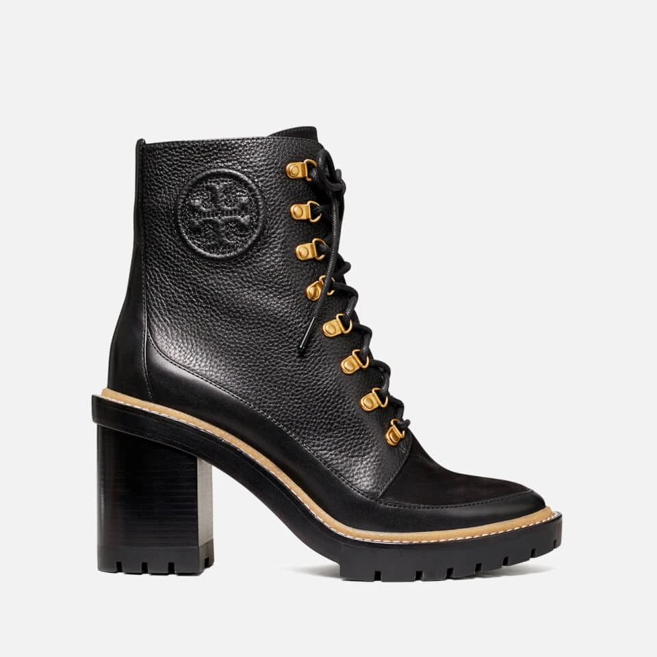 Tory Burch Miller Leather Heeled Ankle Boots 1 Tory Burch Miller Leather Heeled Ankle Boots