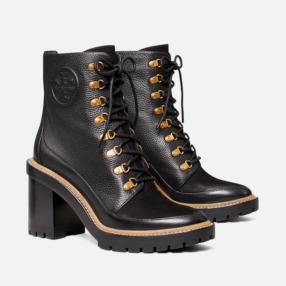 Tory Burch Miller Leather Heeled Ankle Boots 2 Tory Burch Miller Leather Heeled Ankle Boots - Image 2