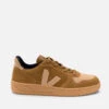 Veja V-10 Leather-Panelled Suede Trainers