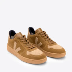 Veja V-10 Leather-Panelled Suede Trainers -Cheap Stepwise Footwear Store 13904960 2044985590555269