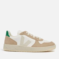 Veja V-10 Leather And Suede Trainers