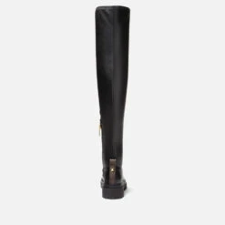 MICHAEL Michael Kors Women's Cyrus Leather Knee-High Boots -Cheap Stepwise Footwear Store 13906817 1085023721624520