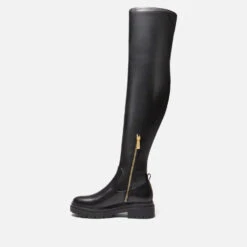 MICHAEL Michael Kors Women's Cyrus Leather Knee-High Boots -Cheap Stepwise Footwear Store 13906817 1165023721584056
