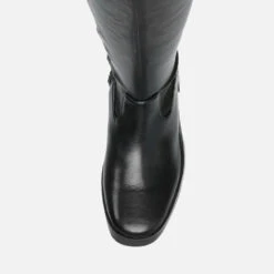 Steve Madden Clifftop Faux Leather Heeled Knee Boots -Cheap Stepwise Footwear Store 13940797 1174991578438077