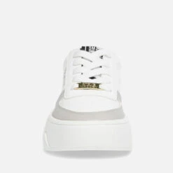 Steve Madden Park Faux Leather And Suede Flatform Trainers -Cheap Stepwise Footwear Store 13940860 3124991579547906